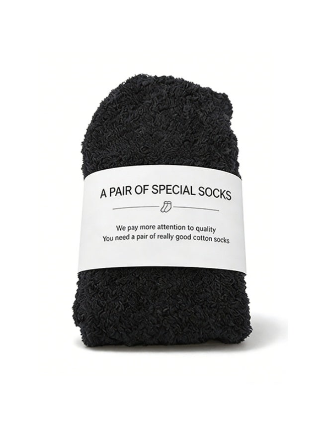 Deyvi Warm & Cozy Ultra-Luxe Cloud Sock for Women & Men - Super Soft Luxurious Fabric Sleep Socks - Image 3